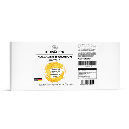 Kollagen Hyaluron Beauty Trinkampullen Dr. Lisa Heinz 7 Trinkampullen